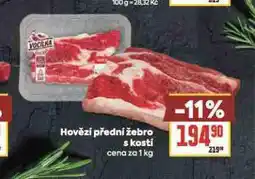 Billa Hovězí přední žebro s kostí nabídka