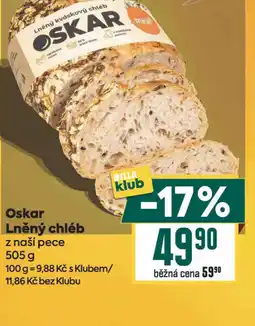 Billa Oskar lněný chléb nabídka