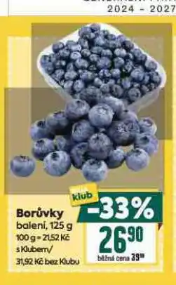 Billa Borůvky nabídka