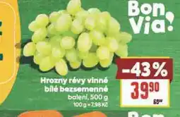 Billa Hrozny révy vinné bílé bezsemenné nabídka