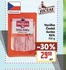 Billa Česká šunka 92% nabídka