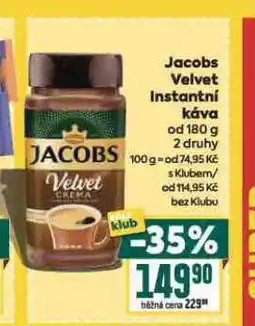 Billa Jacobs velvet instantní káva nabídka