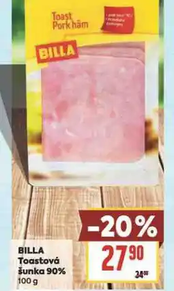 Billa Billa toustová šunka 90% nabídka