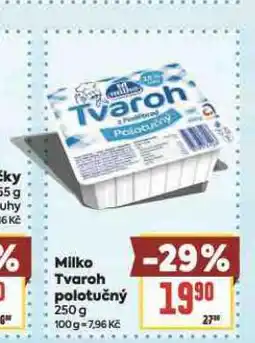 Billa Milko tvaroh polotučná nabídka