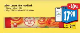 Albert Albert Listové těsto rozválené nabídka