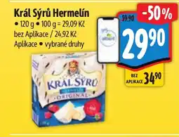 Albert Král Sýrů Hermelín nabídka