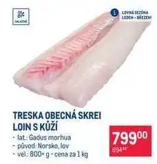 TRESKA OBECNÁ SKREI LOIN S KŮŽÍ