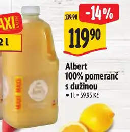 Albert Albert 100% pomeranč s dužinou nabídka