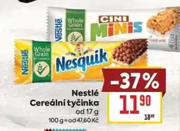 Billa Nestlé Cereální tyčinka nabídka