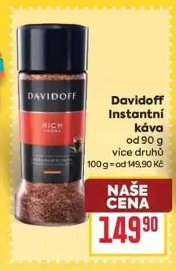 Billa Davidoff instantní káva nabídka