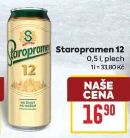 Billa Staropramen 12 nabídka