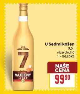 Billa U sedmi Kašen Vaječný likér nabídka
