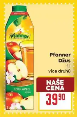 Billa Pfanner džus nabídka