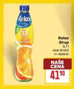 Billa Relax Sirup nabídka
