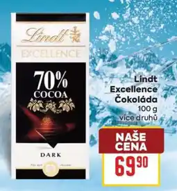 Billa Lindt Excellence Čokoláda nabídka