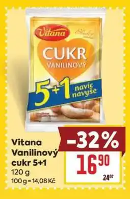 Billa Vitana Vanilinový cukr 5+1 nabídka