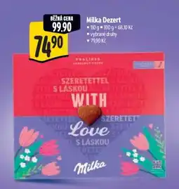 Albert Milka dezert nabídka