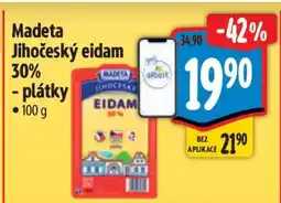 Albert Madeta Jihočeský eidam 30 plátky nabídka