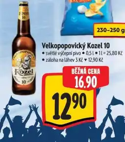 Albert Velkopopovický Kozel 10 nabídka