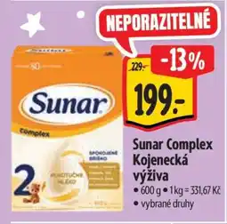 Albert Sunar Complex kojenecká výživa nabídka