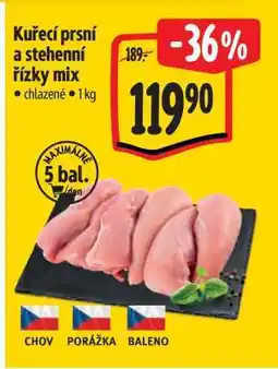 Albert Kuřecí prsí a stehenní řízky MIX nabídka