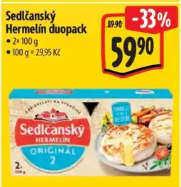 Albert Sedlčanský hermelín duopack nabídka