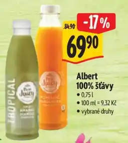 Albert Albert 100% šťávy nabídka