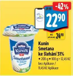 Albert KUNÍN SMETANA KE ŠLEHÁNÍ 31 % nabídka