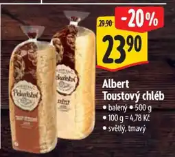Albert Albert Toustový chléb nabídka