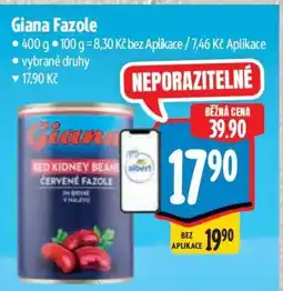 Albert Giana fazole nabídka