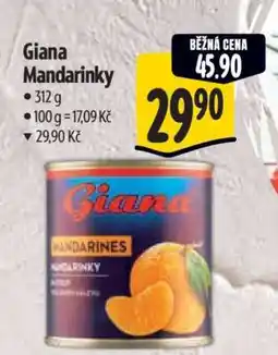 Albert Giana Mandarinky nabídka
