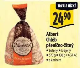 Albert Albert Chléb pšenično-žitný nabídka