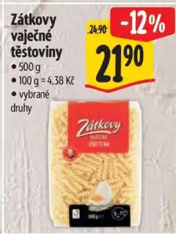 Albert Zátkovy vaječné těstoviny nabídka