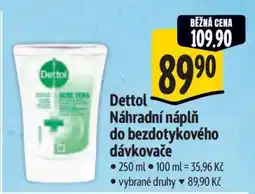 Albert Dettol Náhradní náplň do bezdotykového dávkovače nabídka