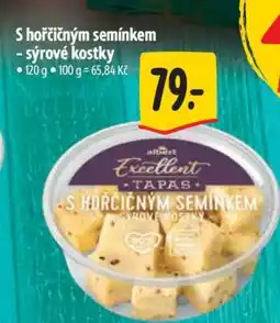 Albert S hořčičným semínkem - sýrové kostky nabídka