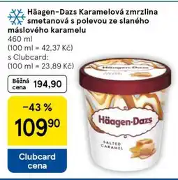 Tesco Häagen-Dazs Karamelová zmrzlina smetanová s polevou ze slaného máslového karamelu nabídka