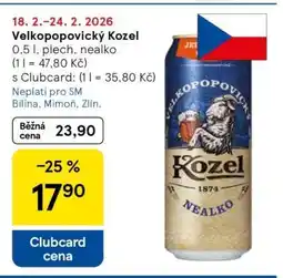 Tesco Velkopopovický Kozel nabídka