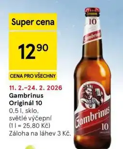 Tesco Gambrinus Originál 10 nabídka