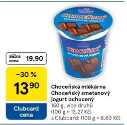 Tesco Choceňská mlékárna Choceňský smetanový jogurt ochucený nabídka