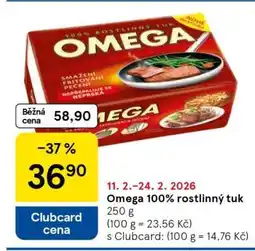Tesco Omega 100% Rostlinný tuk nabídka