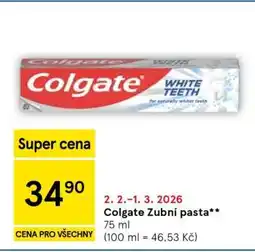 Tesco Colgate zubní pasta nabídka