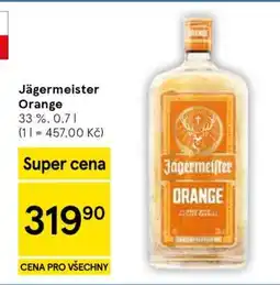 Tesco Jägermeister Orange nabídka