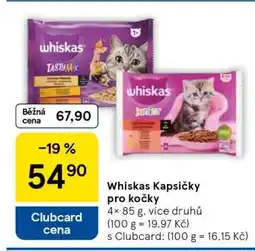 Tesco Whiskas kapsičky pro kočky nabídka