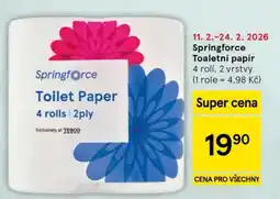 Tesco Springforce Toaletní papír nabídka