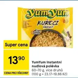Tesco YumYum Instantní nudlová polévka nabídka
