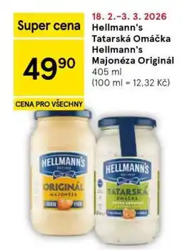 Tesco Hellmann's Tatarská Omáčka / Majonéza Originál nabídka
