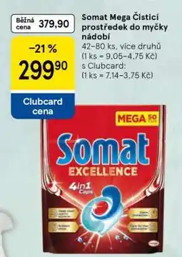 Tesco Somat Mega Čisticí prostředek do myčky nádobí nabídka