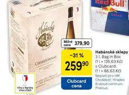 Tesco Habánské sklepy Chardonnay nabídka
