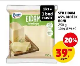 Penny Market SÝR EIDAM 45% BLOČEK BONI nabídka