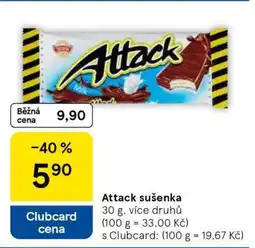 Tesco Attack Sušenka nabídka